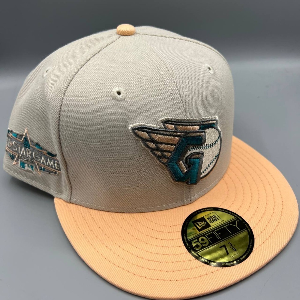 Cleveland Guardians Hat Men 7 3/8 Gray All Star Game 59Fifty New Era Fitted Cap